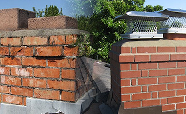 Chimney crown and masonry repair
